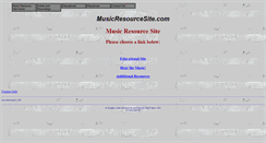 Desktop Screenshot of musicresourcesite.com