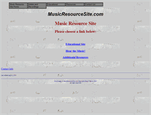 Tablet Screenshot of musicresourcesite.com